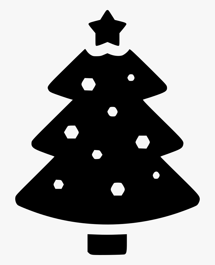 Xmas Tree Decoration Celebration - Gray Logo Christmas Tree Simple, HD Png Download, Free Download
