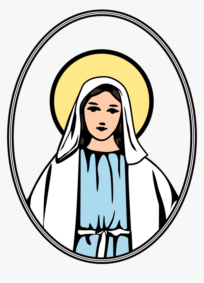 Mary Mother Of God Cartoon, HD Png Download, free png download. 