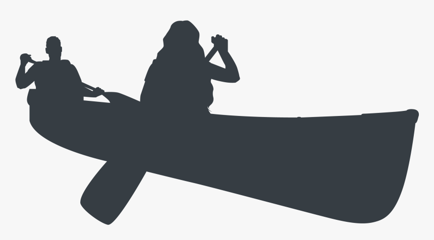 Canoe Silhouette Clip Art, HD Png Download, Free Download