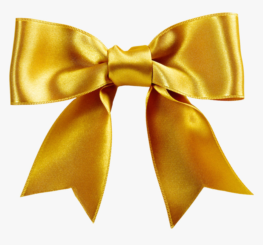 Bow Gold Ribbon Png, Transparent Png, Free Download