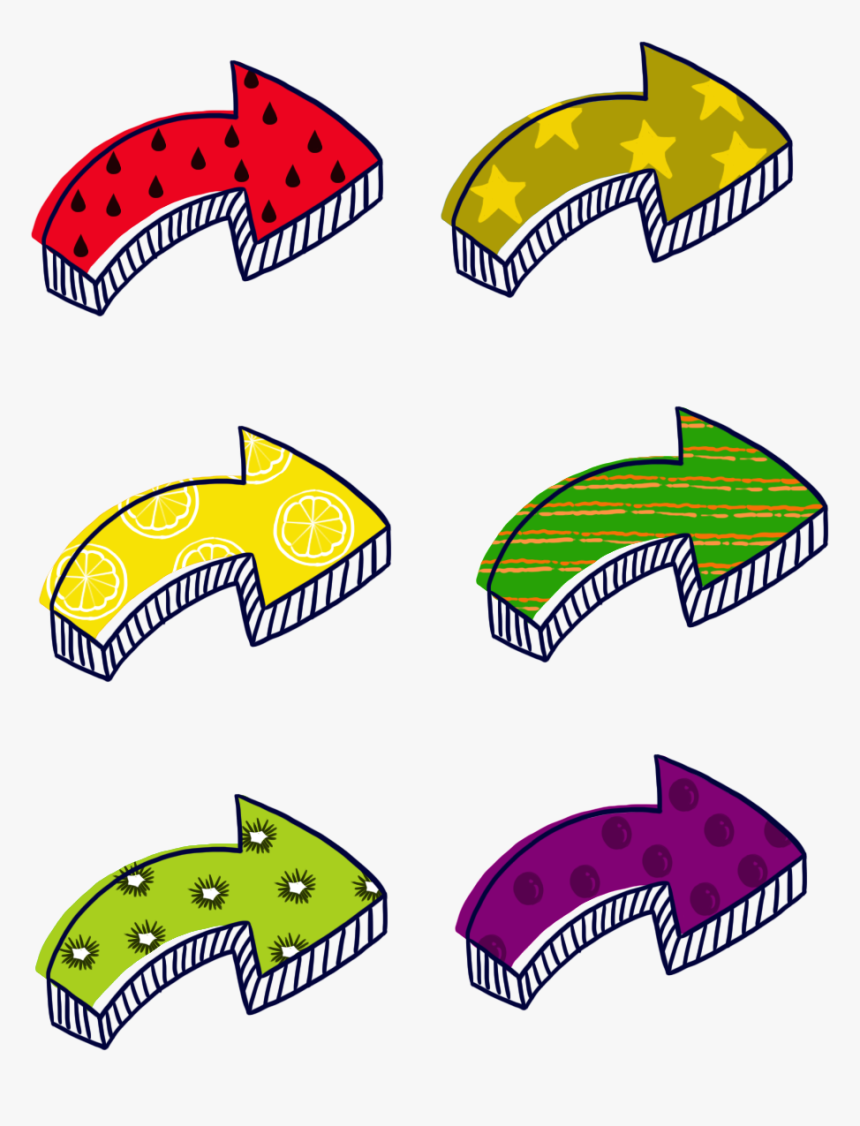 Flèche Fruit Coloré Dessin Animé Png Et Psd , Png Download, Transparent Png, Free Download