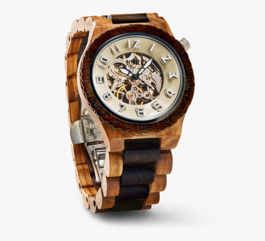 Zebrawood & Dark Sandalwood - Jord Wooden Watches, HD Png Download, Free Download