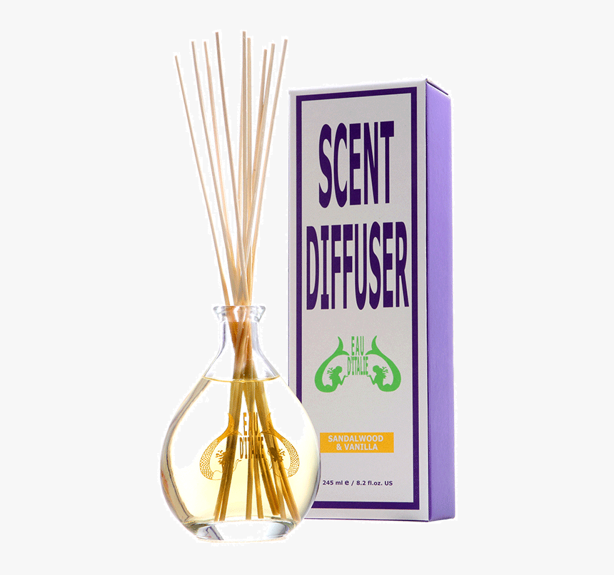 Sandalwood & Vanilla Scent Diffuser - Sirenuse Le Eau D Italie Splash Cologne, HD Png Download, Free Download