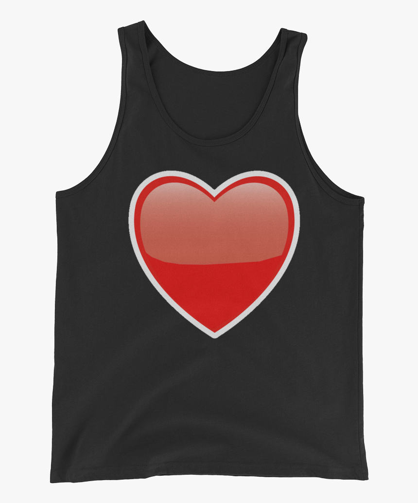 Black Heart Emoji - Active Tank, HD Png Download, Free Download