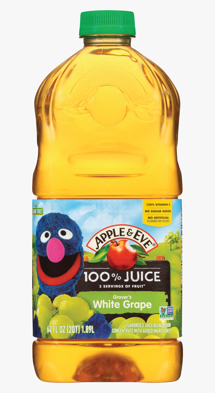 Grover’s White Grape - Sesame Street Apple Juice, HD Png Download, Free Download