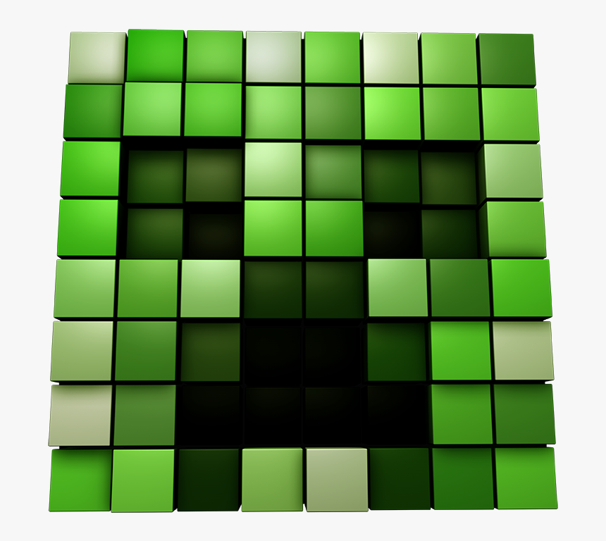 Minecraft Creeper Face Png - Creeper Face, Transparent Png, Free Download