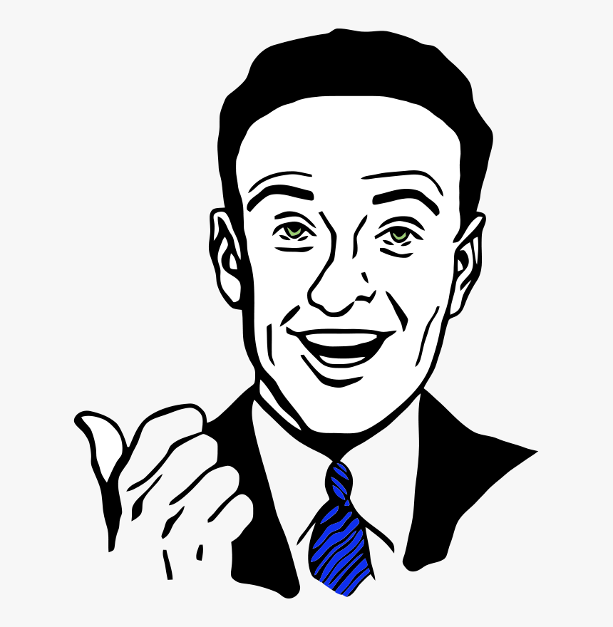 Pointing Man 2 - Thumbs Up Guy Clip Art, HD Png Download, Free Download