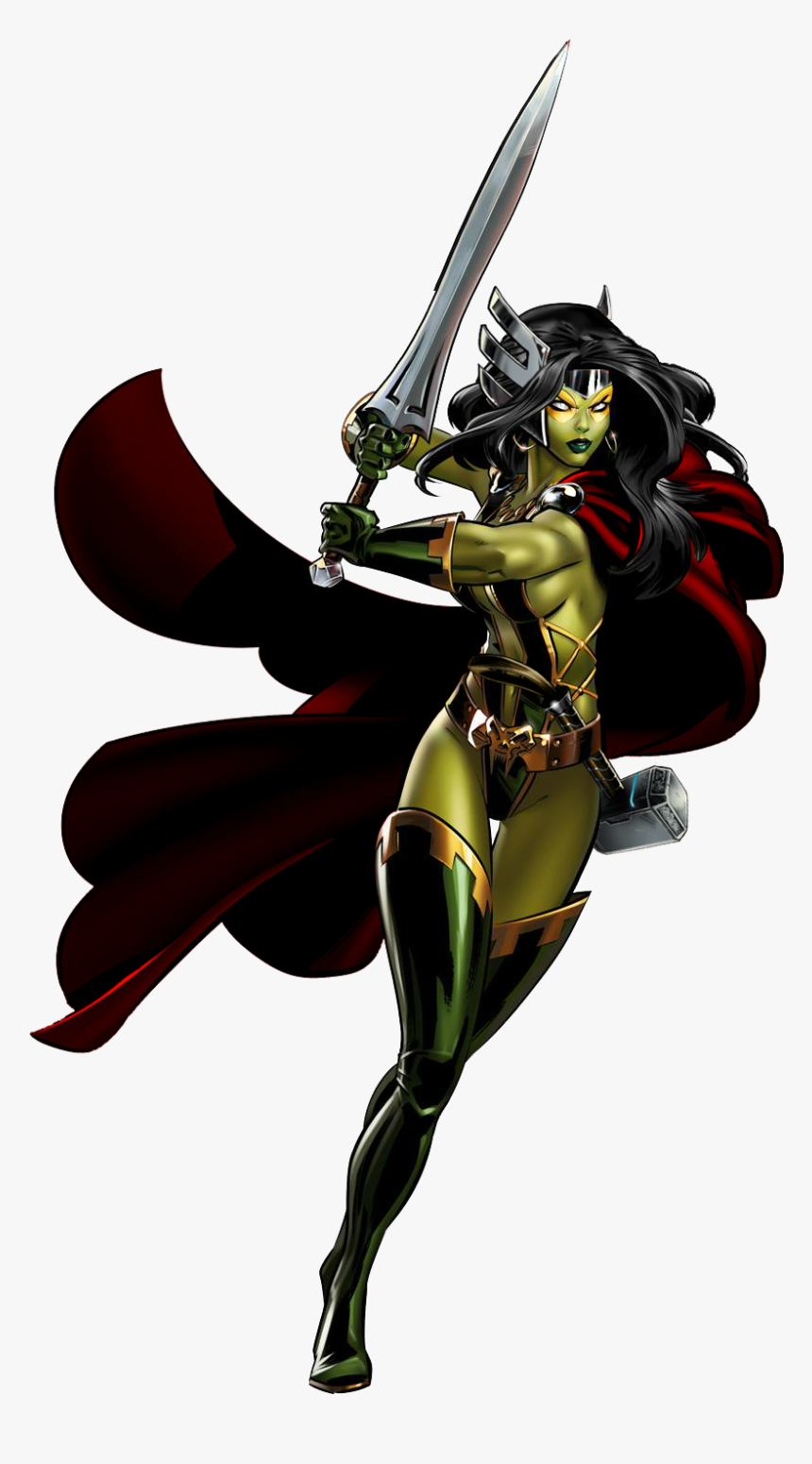 Gamora Comic Full Body , Png Download - Gamora Marvel Avengers Alliance, Transparent Png, Free Download