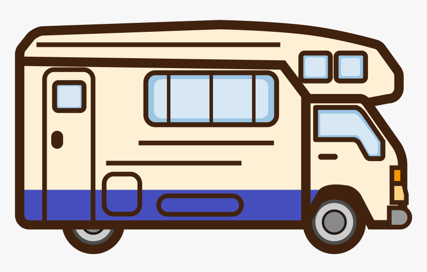 Transparent Caravan Png - Rv Cartoon, Png Download, Free Download