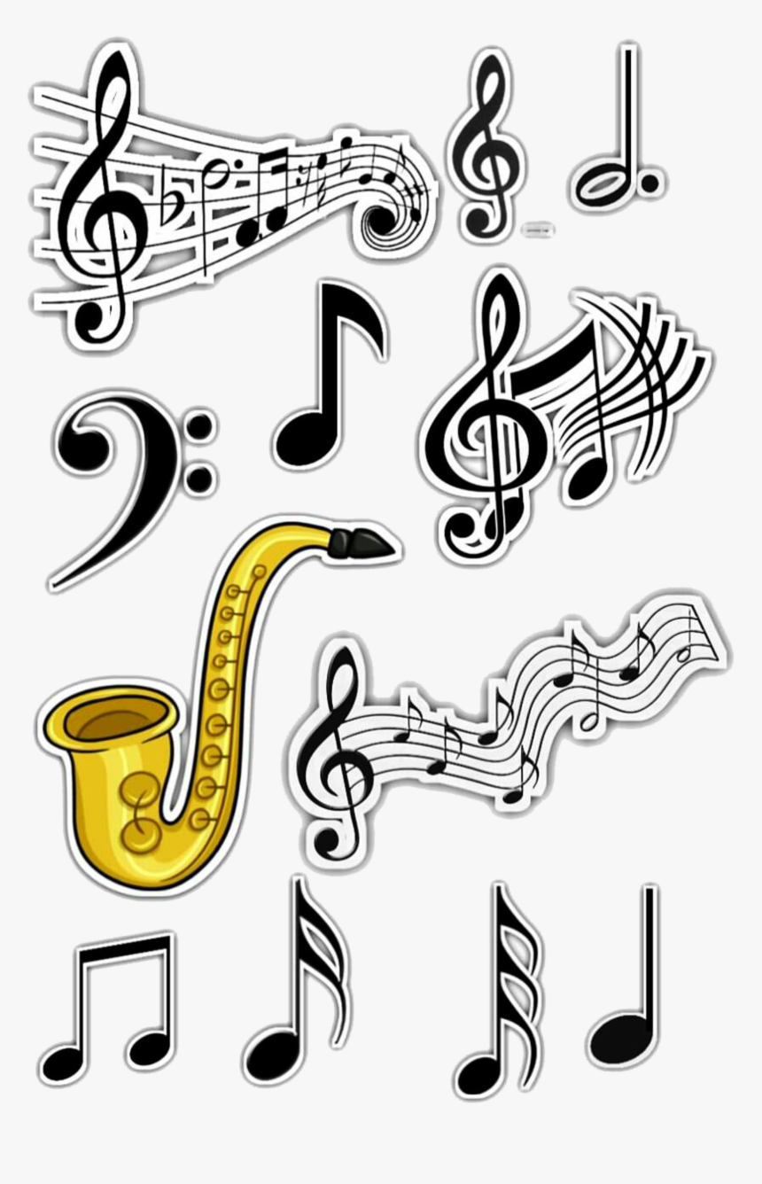 Topo De Bolo Notas Musicais Para Imprimir, HD Png Download, Free Download