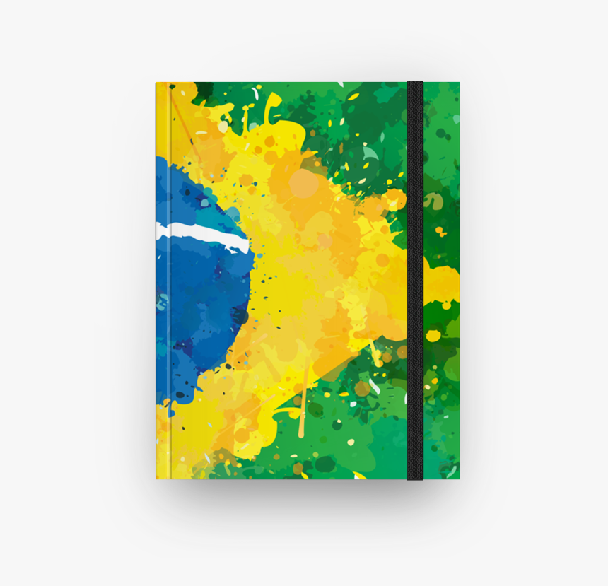 Caderno Bandeira Do Brasil De Incantiana - Visual Arts, HD Png Download, Free Download
