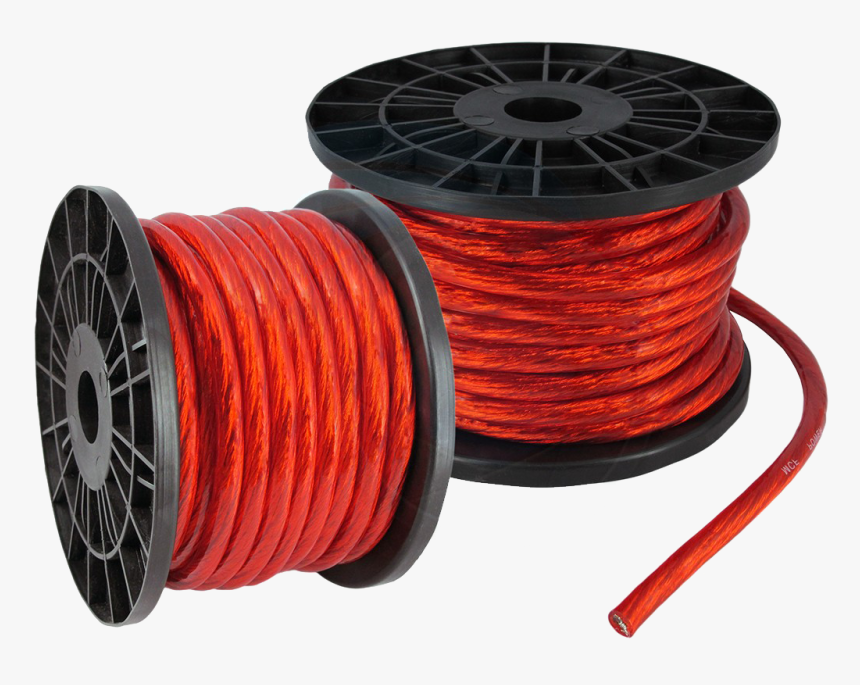 Electric Cable Roll Transparent Image - Car Audio Cable, HD Png Download, Free Download