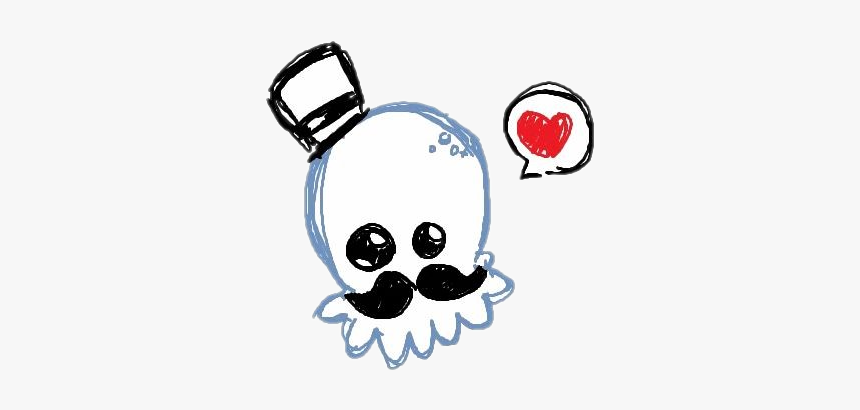 #bigote #mostacho #pulpo #kawaii #sombrero #corazon, HD Png Download, Free Download