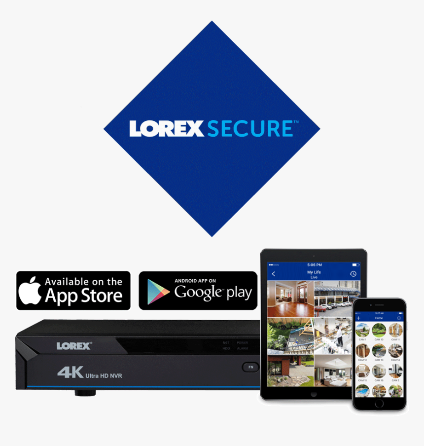 Lorex Secure App For Smartphones And Tablets - Available On The App Store, HD Png Download, Free Download
