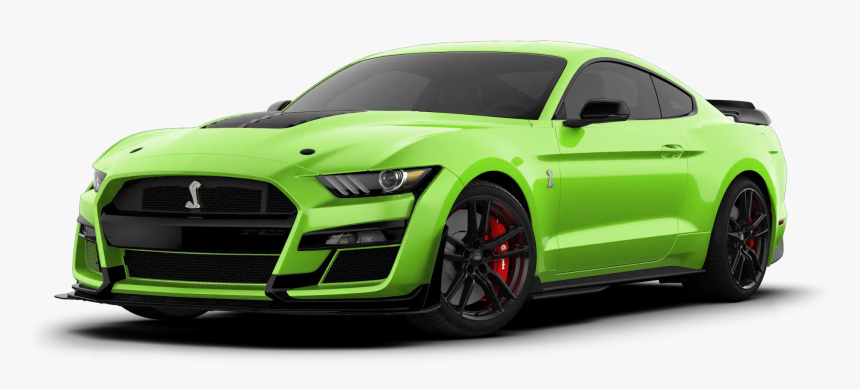 2020 Ford Mustang Shelby Gt500 Grabber Lime - 2020 Ford Mustang Shelby Gt500 Orange, HD Png Download, Free Download