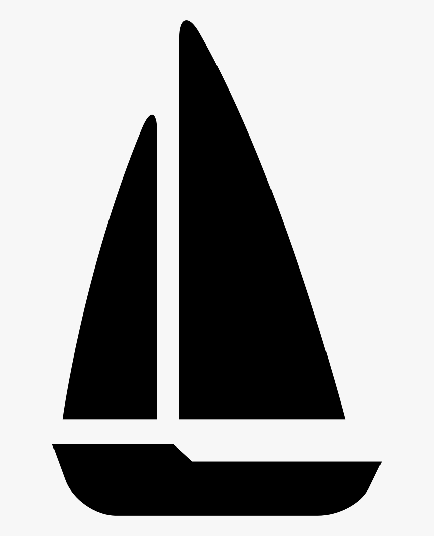 Black Sailing Boat - Sail, HD Png Download, Free Download