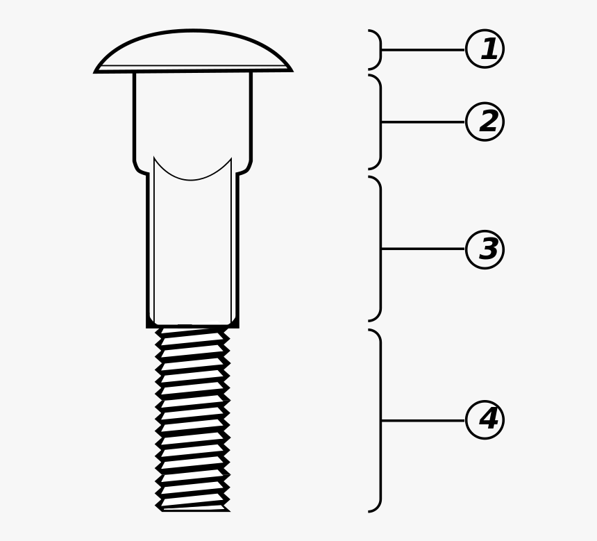 Diagram Of A Bolt, HD Png Download, Free Download