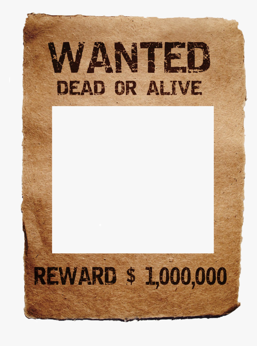 Wanted Poster Template Free from www.kindpng.com