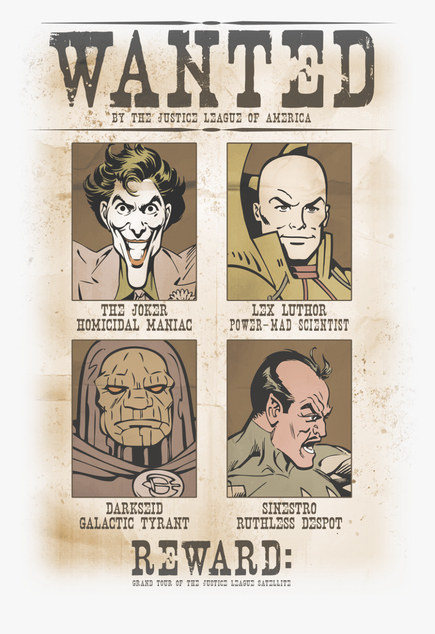 Dc Wanted Poster, HD Png Download, Free Download