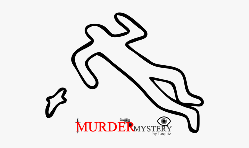 Murder Mystery Loquiz Main Picture - Crime Scene Body Silhouette, HD Png Download, Free Download