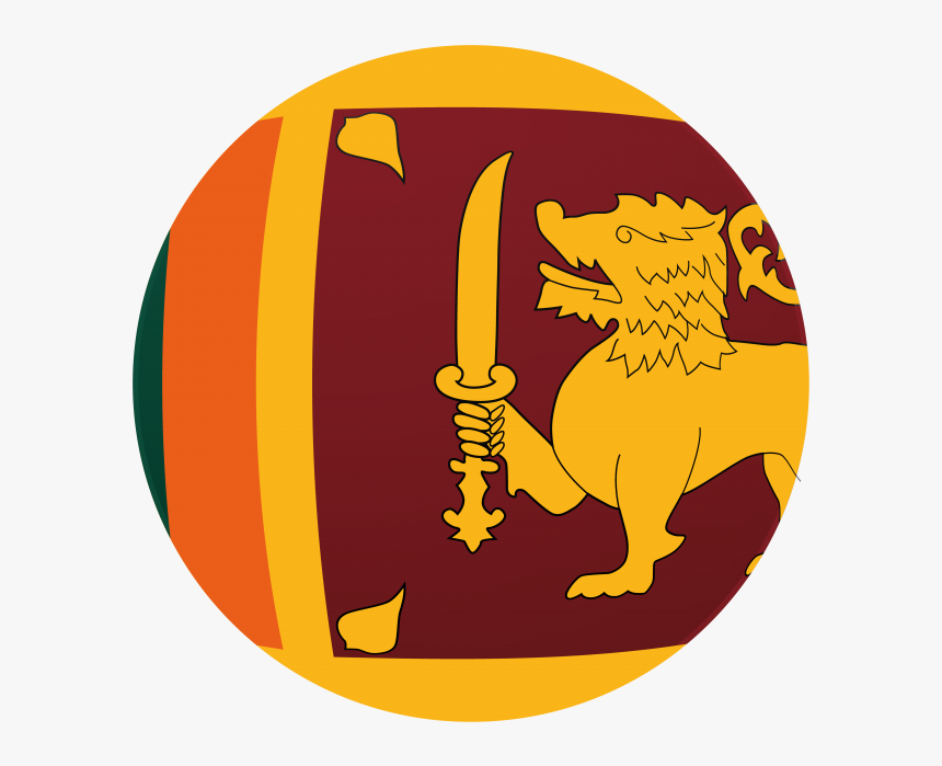 Sri Lanka Round Flag Icon - Sri Lanka Flag, HD Png Download, Free Download