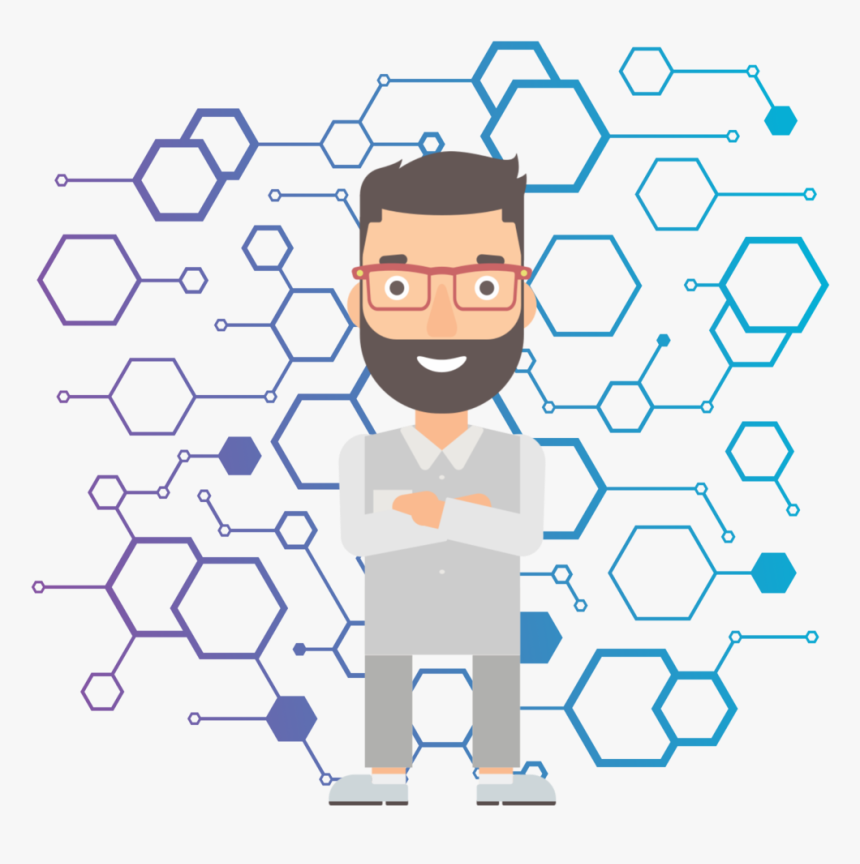 Hex Background With Sci - Cartoon, HD Png Download, Free Download