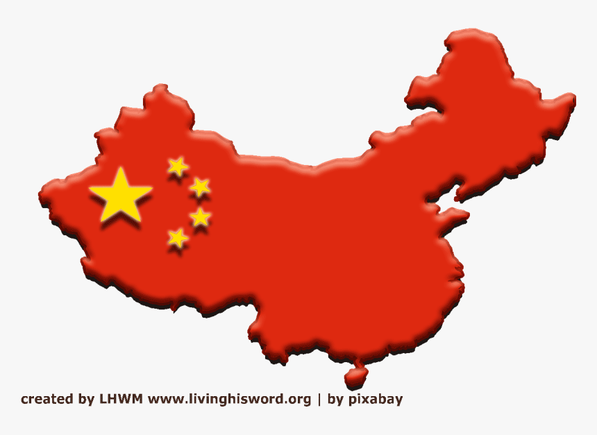 Communist China Is Now Running Apple And Determining - China Flag Map Transparent, HD Png Download, Free Download
