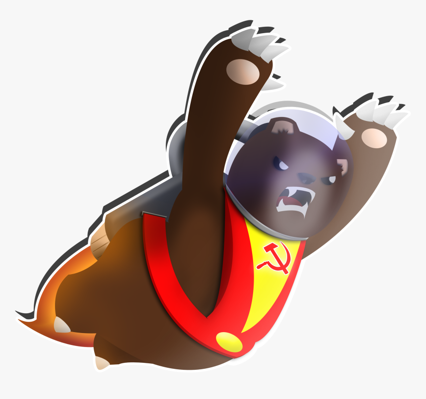 Communist Space Bear - Clip Art Communist Bear, HD Png Download, Free Download