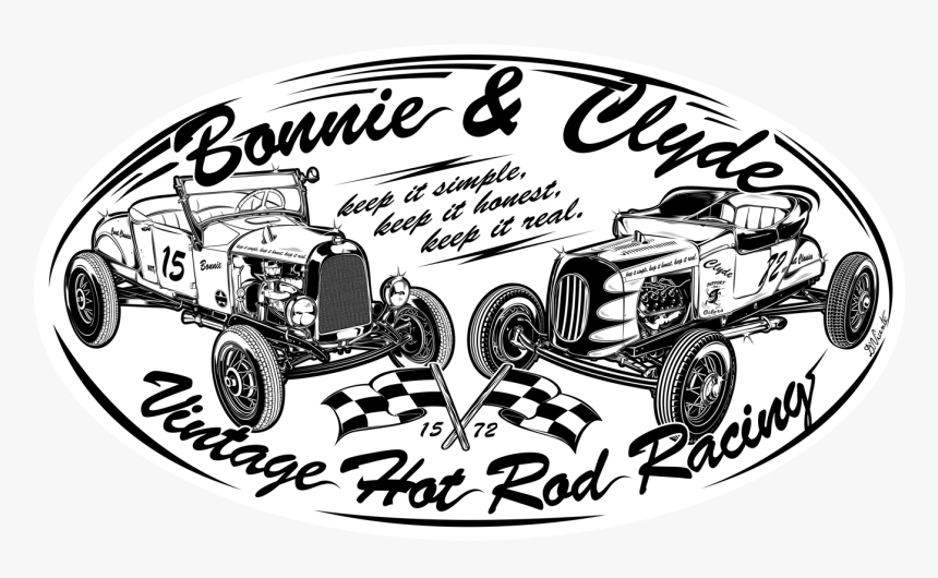 Bonnie Clyde Bw Def - Batik Air, HD Png Download, Free Download
