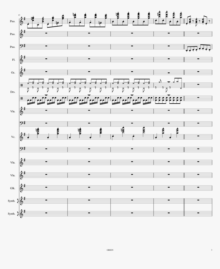 Through The Wormhole Sheet Music Composed By Kaycee - Monochrome, HD Png Download, Free Download