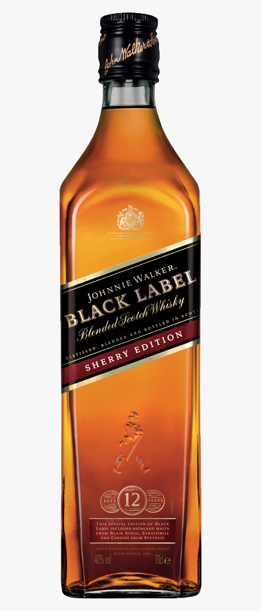 Johnnie Walker Black Label Sherry Edition Scotch Whisky - Johnnie Walker Black Label Cherry, HD Png Download, Free Download