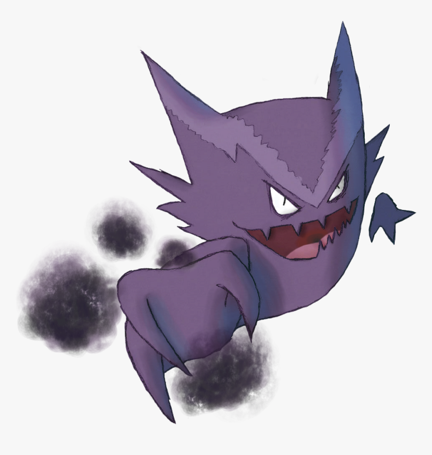 Haunter Used Night Shade By Cleverasfoxes - Cartoon, HD Png Download, Free Download