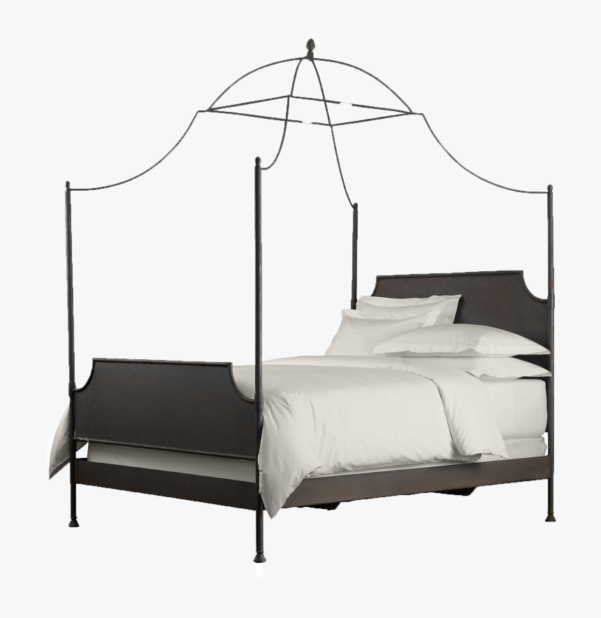 Four Poster Bed Png Background - Black Wrought Iron Canopy Bed, Transparent Png, Free Download