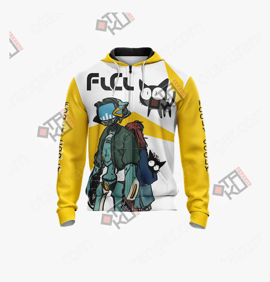 Flcl New Unisex Zip Up Hoodie Jacket - Hoodie, HD Png Download, Free Download