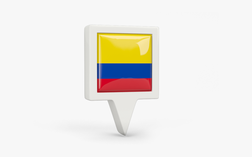 Square Pin Icon - Colombian Flag Pin Png, Transparent Png, Free Download