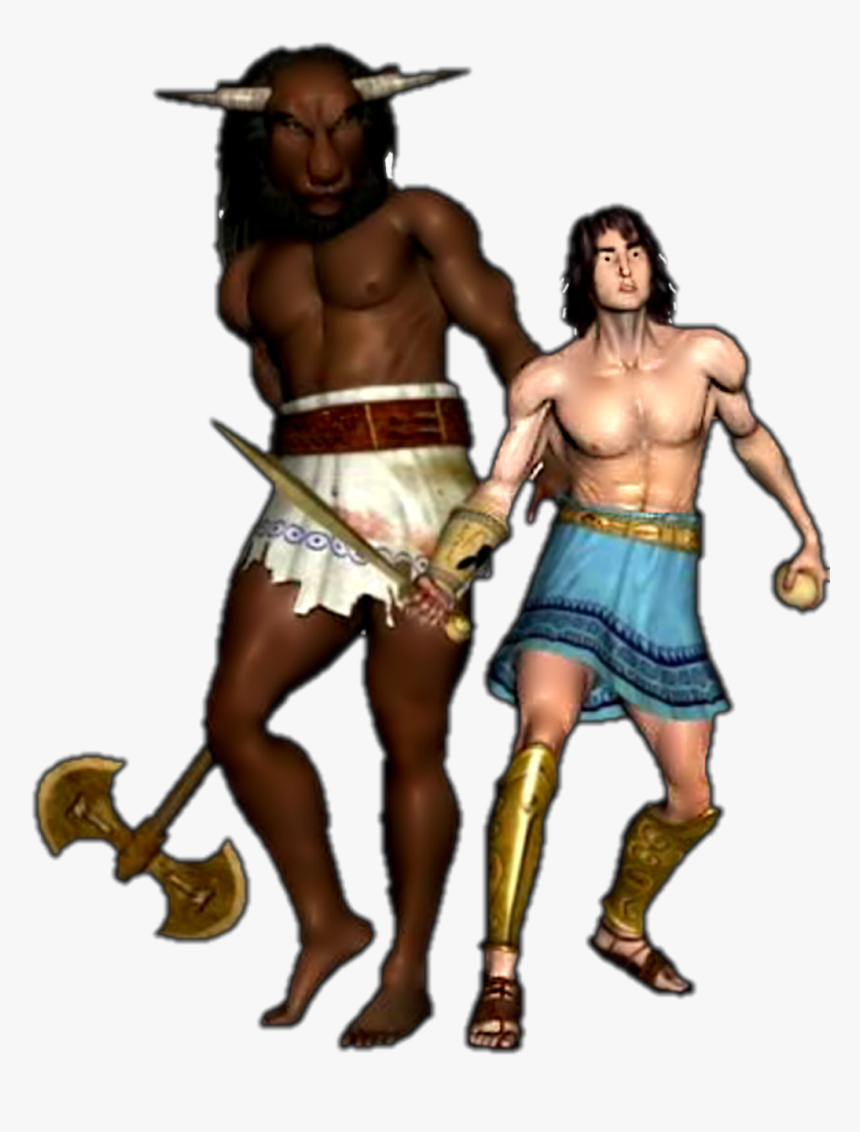 Theseus And Minotaur Clipart , Png Download - Theseus And The Minotaur Png, Transparent Png, Free Download