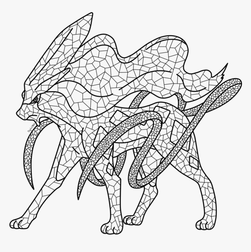 Suicune Colouring Page - Line Art, HD Png Download, Free Download