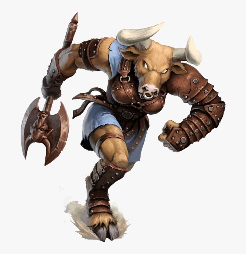 Minotaur Pathfinder , Png Download - Female Minotaur Dnd, Transparent Png, Free Download