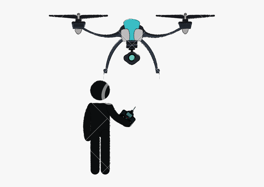 Drone Clipart Flying - Flying Drone Icon, HD Png Download, Free Download