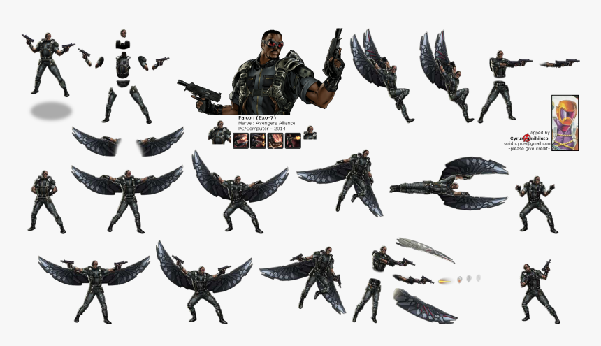 Marvel Falcon Wings Png, Transparent Png, Free Download