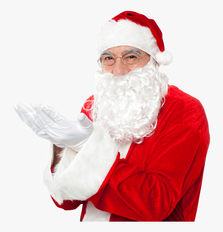 Santa Claus Holding Hands Left Png Image - Santa Claus Png Daonlod, Transparent Png, Free Download