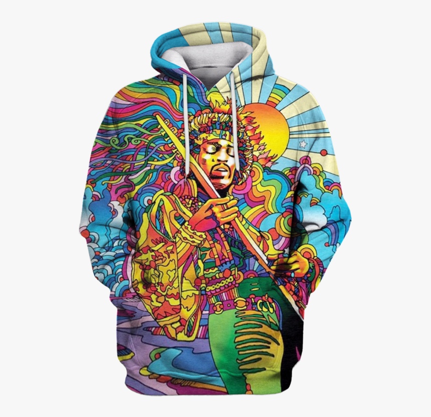 3d Jimi Hendrix Full Print T Shirt - Hoodie, HD Png Download, Free Download