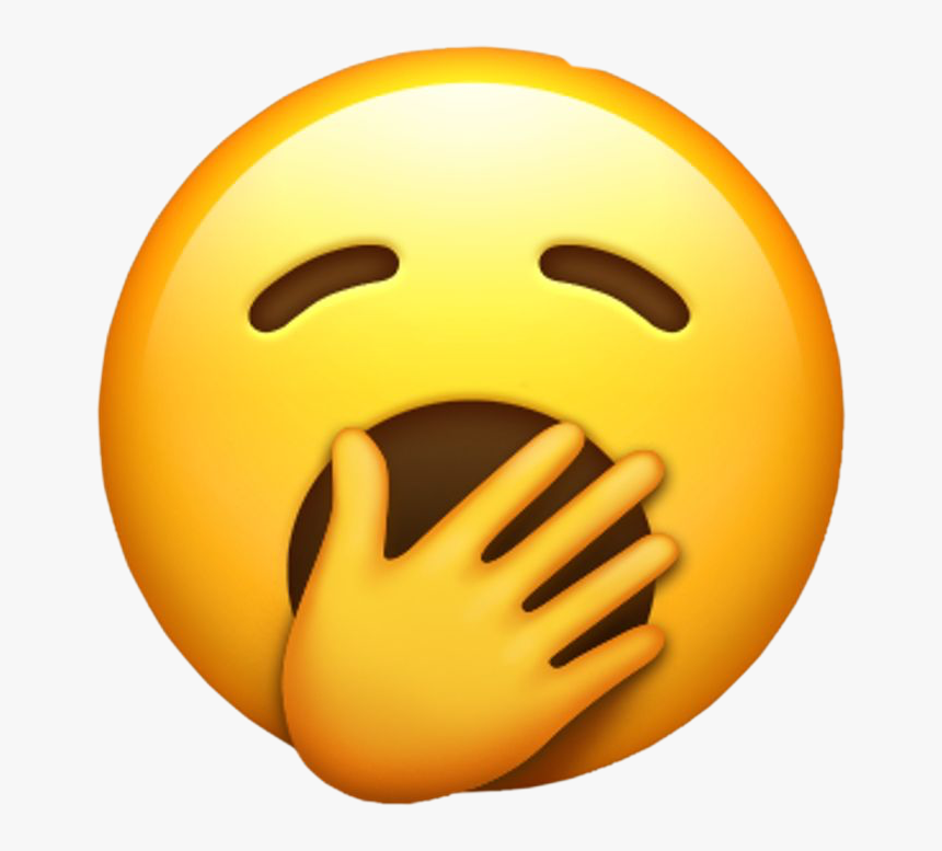 #gasp #hand #emoji #boring #bored #boredemoji #eyesclosed - Apple Emojis, HD Png Download, Free Download