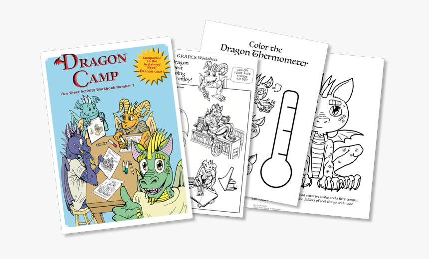 Dragon Camp Funsheet Workbook Promo Image - Cartoon, HD Png Download, Free Download