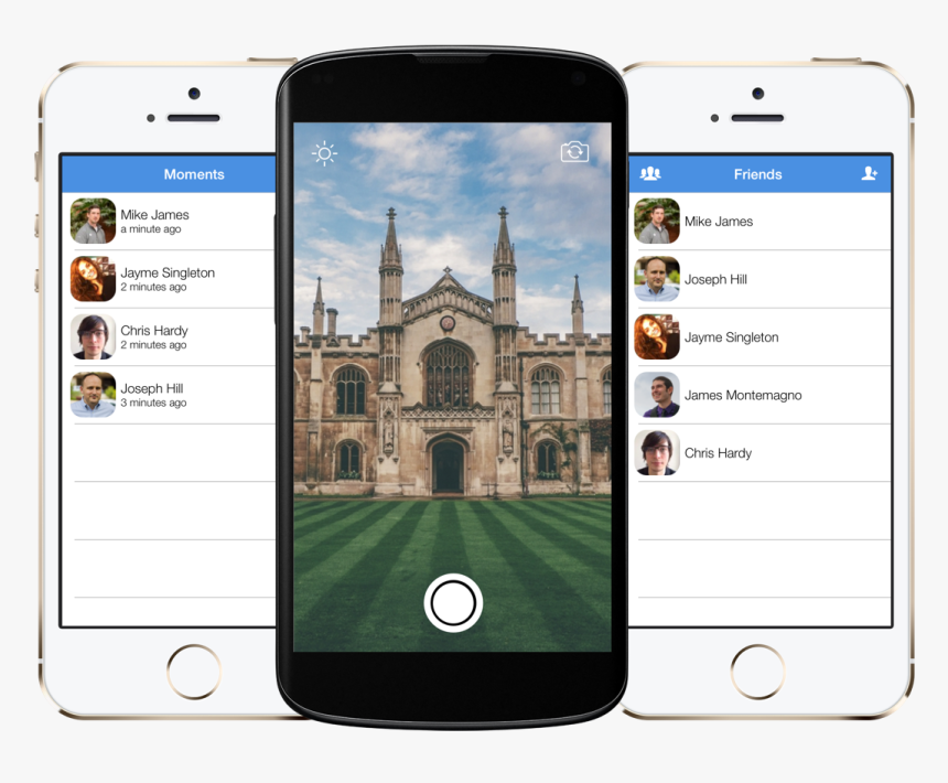 Moments, A Snapchat Clone Built With Xamarin - Xamarin Cross Platform Camera, HD Png Download, Free Download