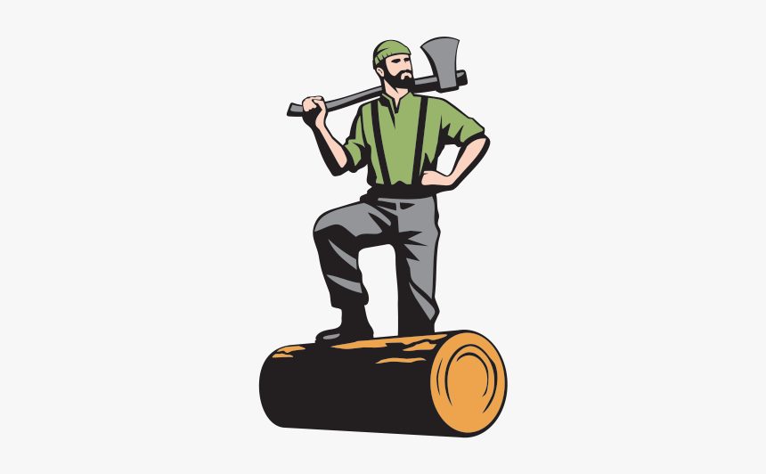 Forest Wood Lumberjack With Axe - Illustration, HD Png Download, Free Download