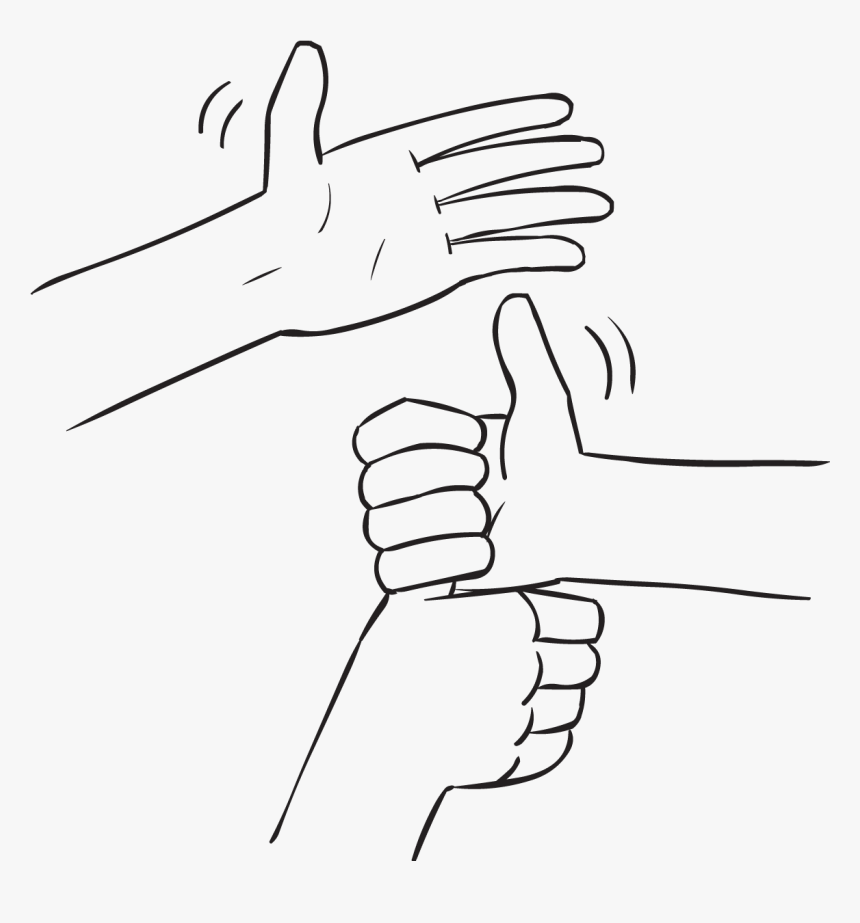 Three Hands Forming A Stack Of Joined Hands By Holding - Grasping Hand Drawing, HD Png Download, Free Download