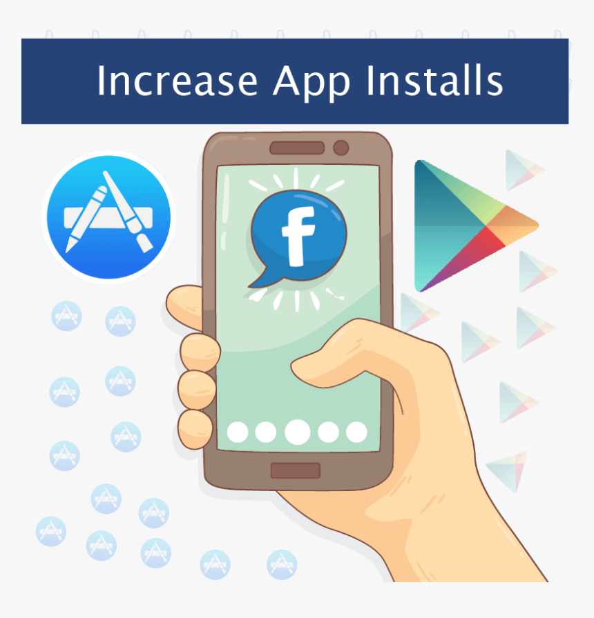 Facebook App Install Ads - Social Media Apps, HD Png Download, Free Download