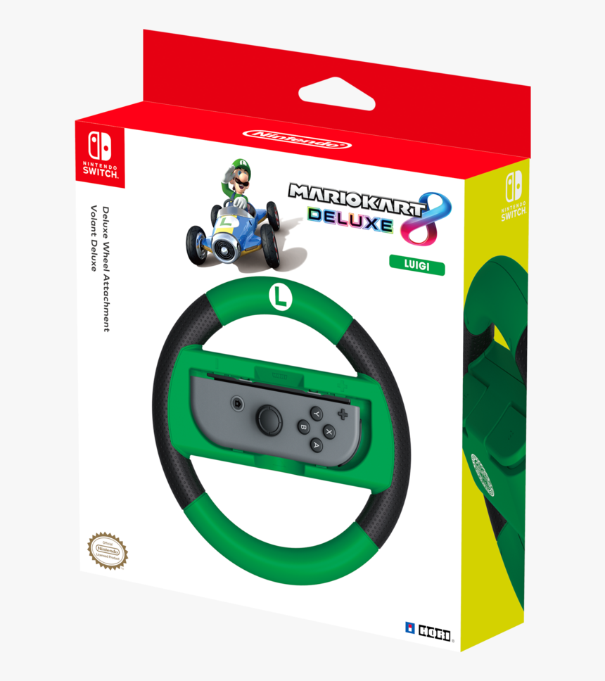 Luigi Themed Mario Kart 8 Deluxe Wheel"
 Srcset="data - Nintendo Switch Stuur Mario, HD Png Download, Free Download