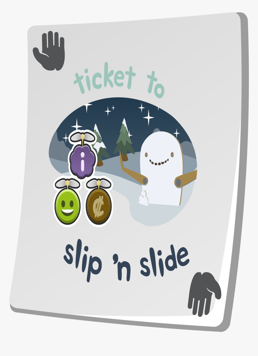 Misc Paradise Ticket Slip N Slide Clip Arts - Portable Network Graphics, HD Png Download, Free Download